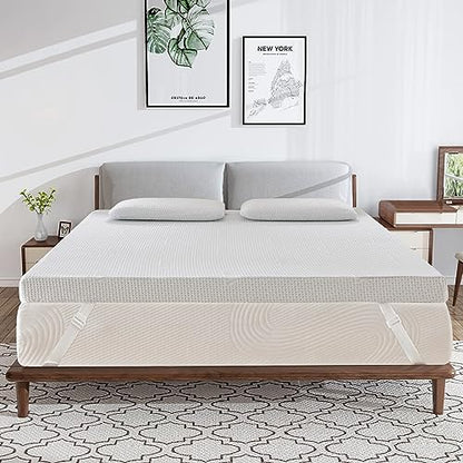 CHUN YI 3 inch Thick Single Memory Foam Mattress Topper