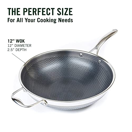 HexClad Hybrid Nonstick Wok