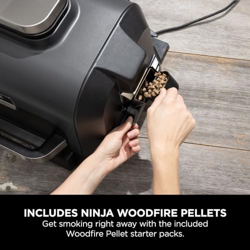 Ninja Woodfire Pro XL Electric BBQ Grill & Smoker with Digital Probe