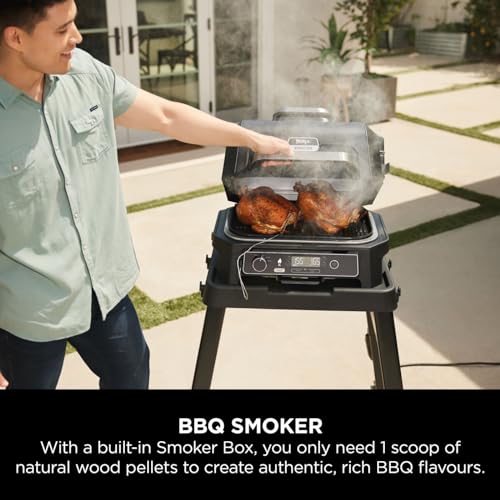 Ninja Woodfire Pro XL Electric BBQ Grill & Smoker with Digital Probe