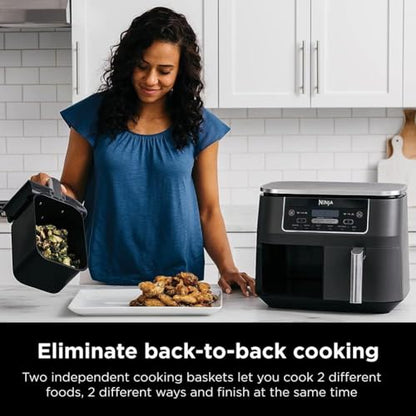 Ninja DZ201 Foodi 6-in-1 2-Basket Air Fryer