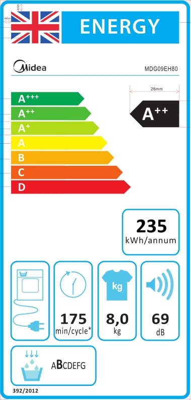 Midea Freestanding Heat Pump Dryer