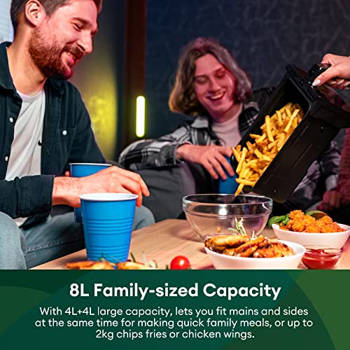 CHEFREE Dual Air Fryer, 8L Family Sized