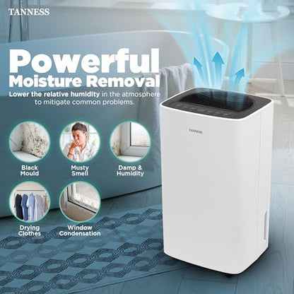 Tanness 12L Dehumidifier, Dehumidifiers For Home