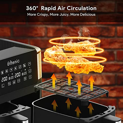 Ultenic K20 Dual Air Fryer, 6-in-1 Health Air Fryers
