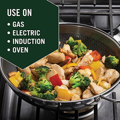 HexClad Hybrid Nonstick Wok