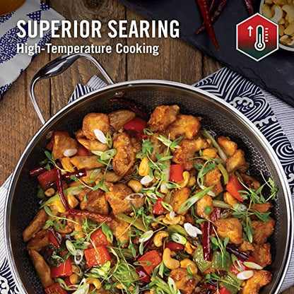 HexClad Hybrid Nonstick Wok