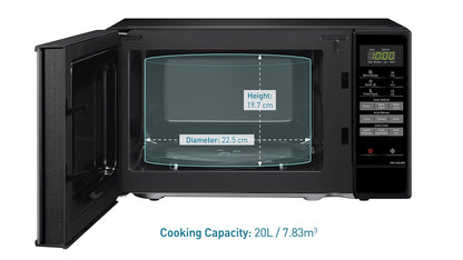 Panasonic NN-E28JBMBPQ Compact Solo Microwave Oven
