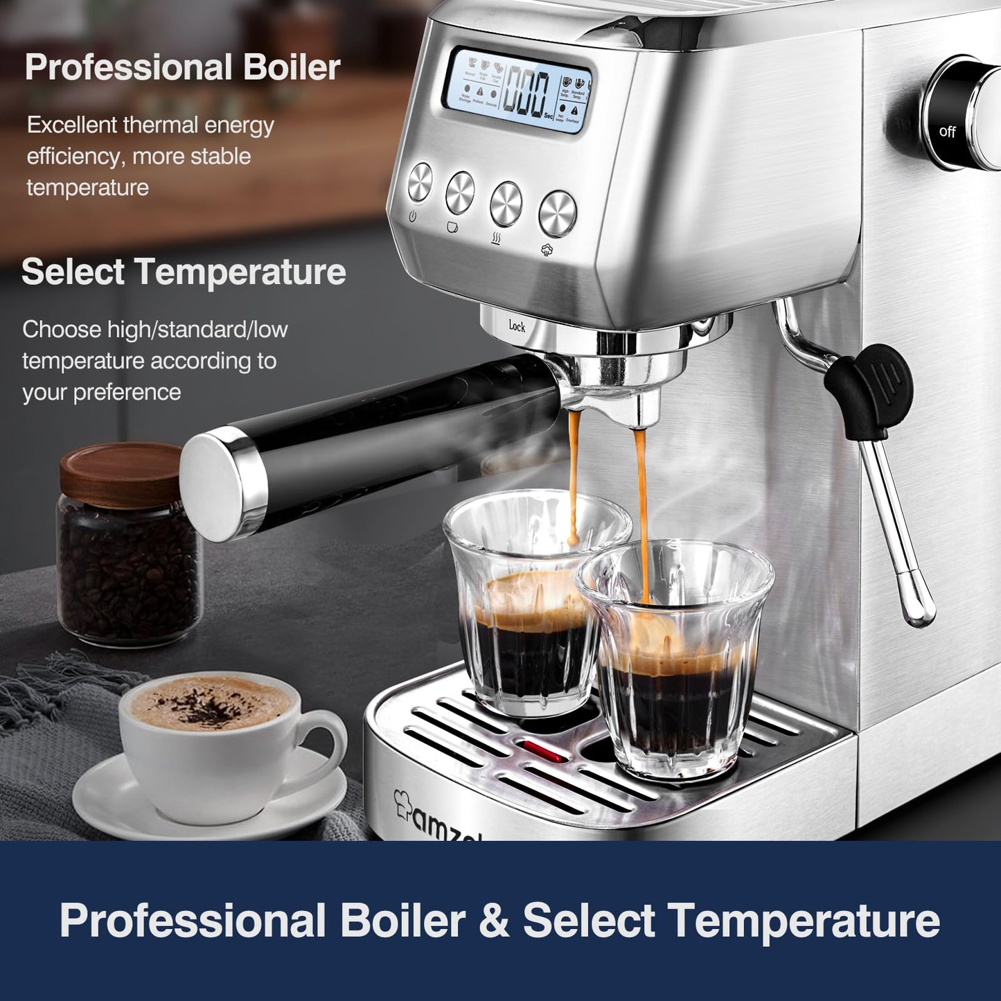 AMZCHEF 20 Bar Espresso Coffee Machines