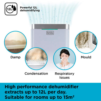 BLACK+DECKER  12 Litre Dehumidifier