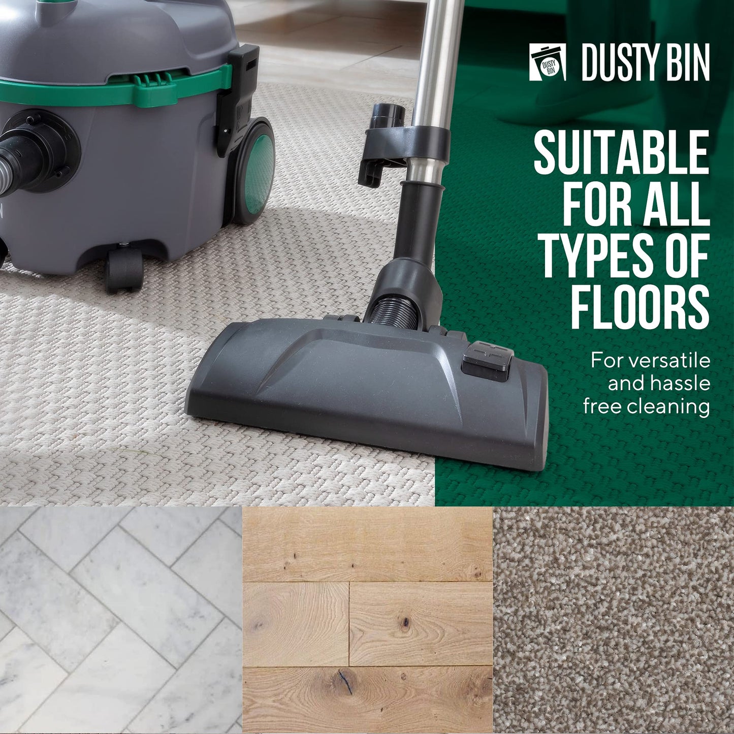 Dusty Bin Bagless Cylinder Vacuum Cleaners