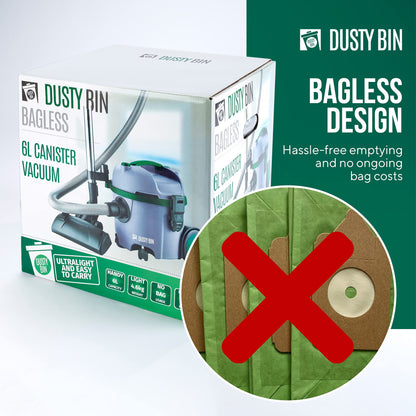 Dusty Bin Bagless Cylinder Vacuum Cleaners