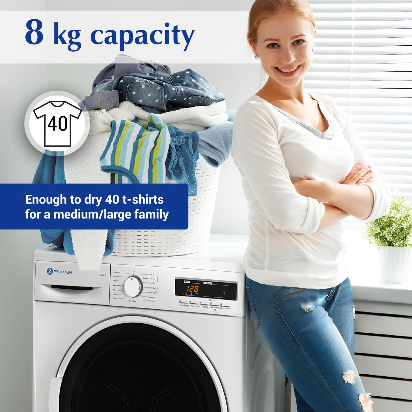 White Knight Condenser Sensor Tumble Dryer