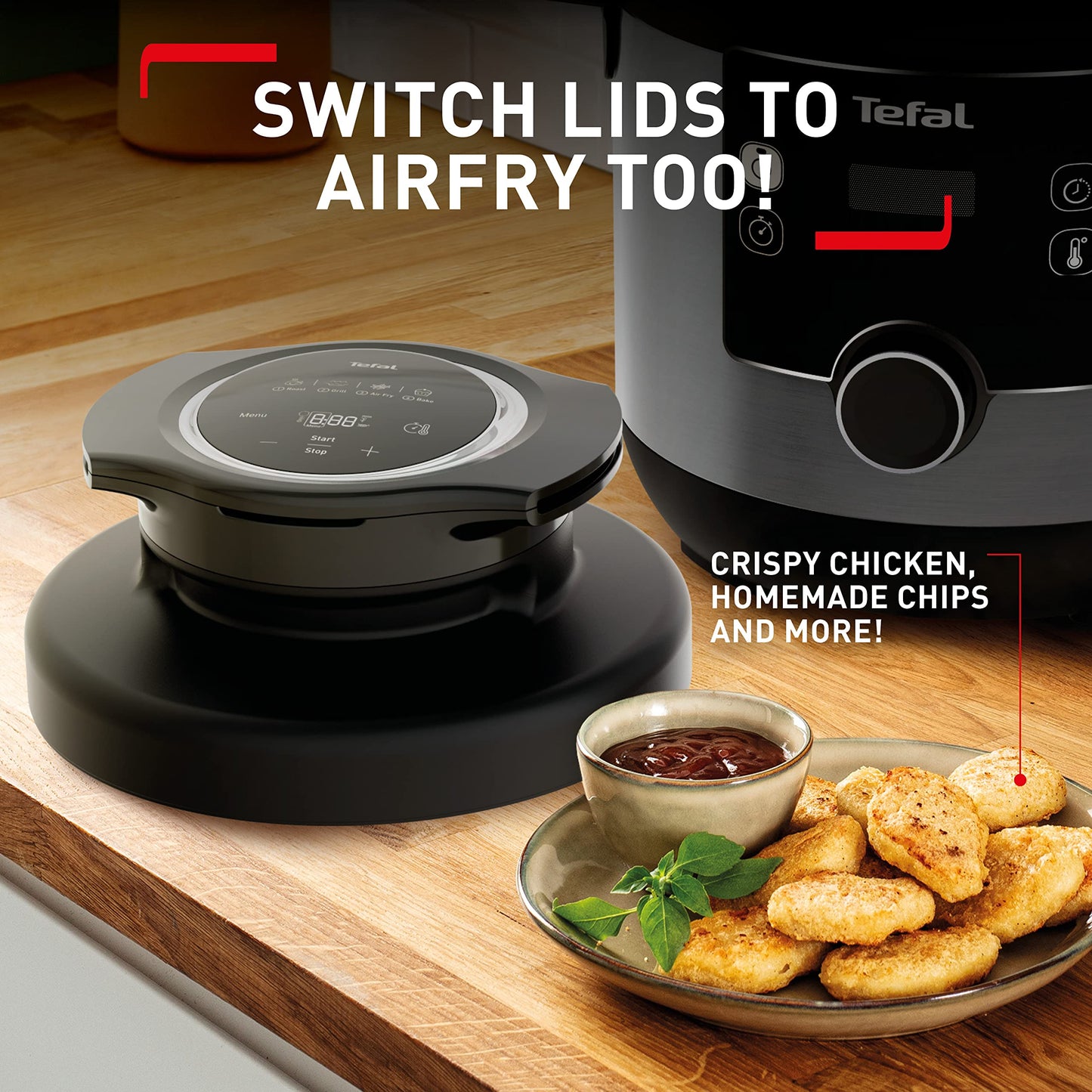 Tefal Turbo Cuisine & Fry, 7.6L Electric Pressure Cooker