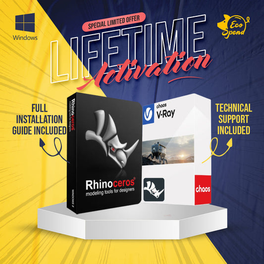Rhinoceros 8.33 (2026) + Chaos V-Ray 7.40 digital software