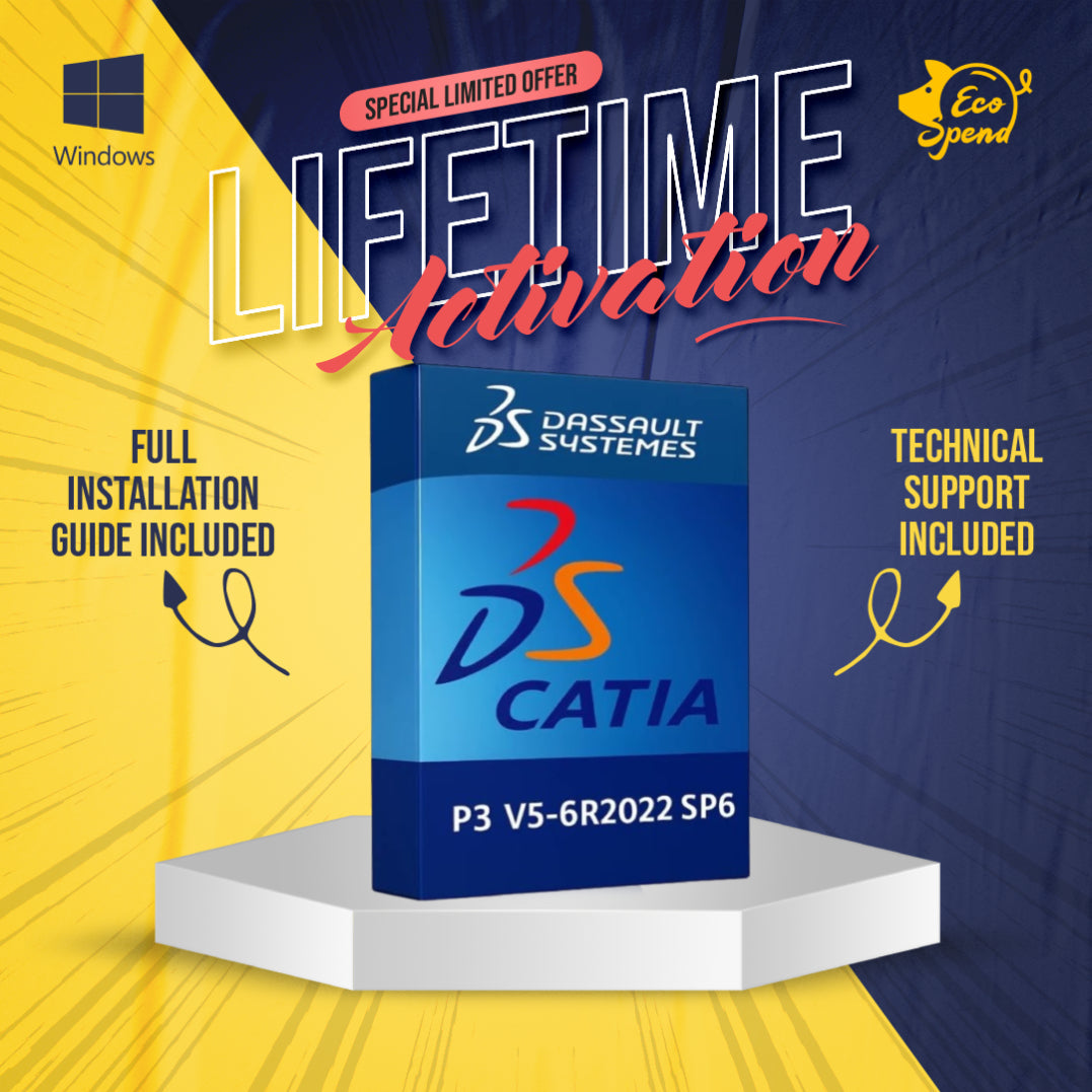 DS CATIA P3 V5-6R2022 SP6 digital software