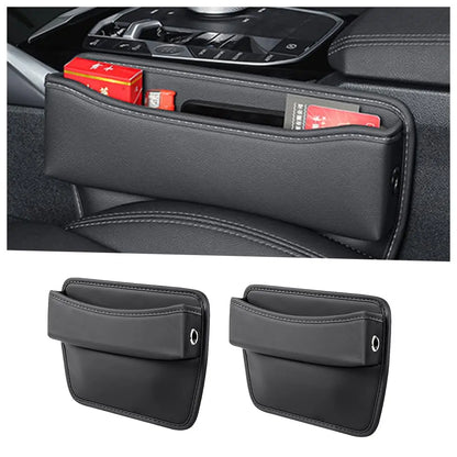 Auto-Sitzlücken-Organizer aus PU-Leder, 2er-Set