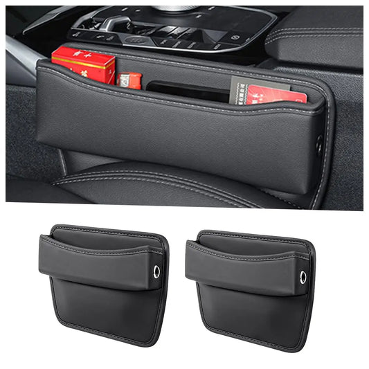 Auto-Sitzlücken-Organizer aus PU-Leder, 2er-Set